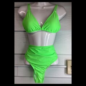 Neon Green Women's Bikini Set.32